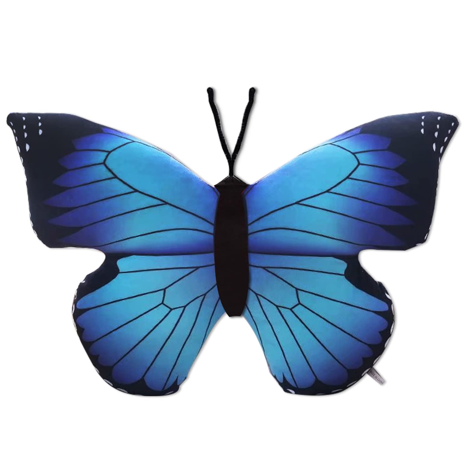 Chelei2019 15.7' Butterfly Pillow Blue Butterfly Stuffed Animal Plush Toy Decor Gifts For Kids