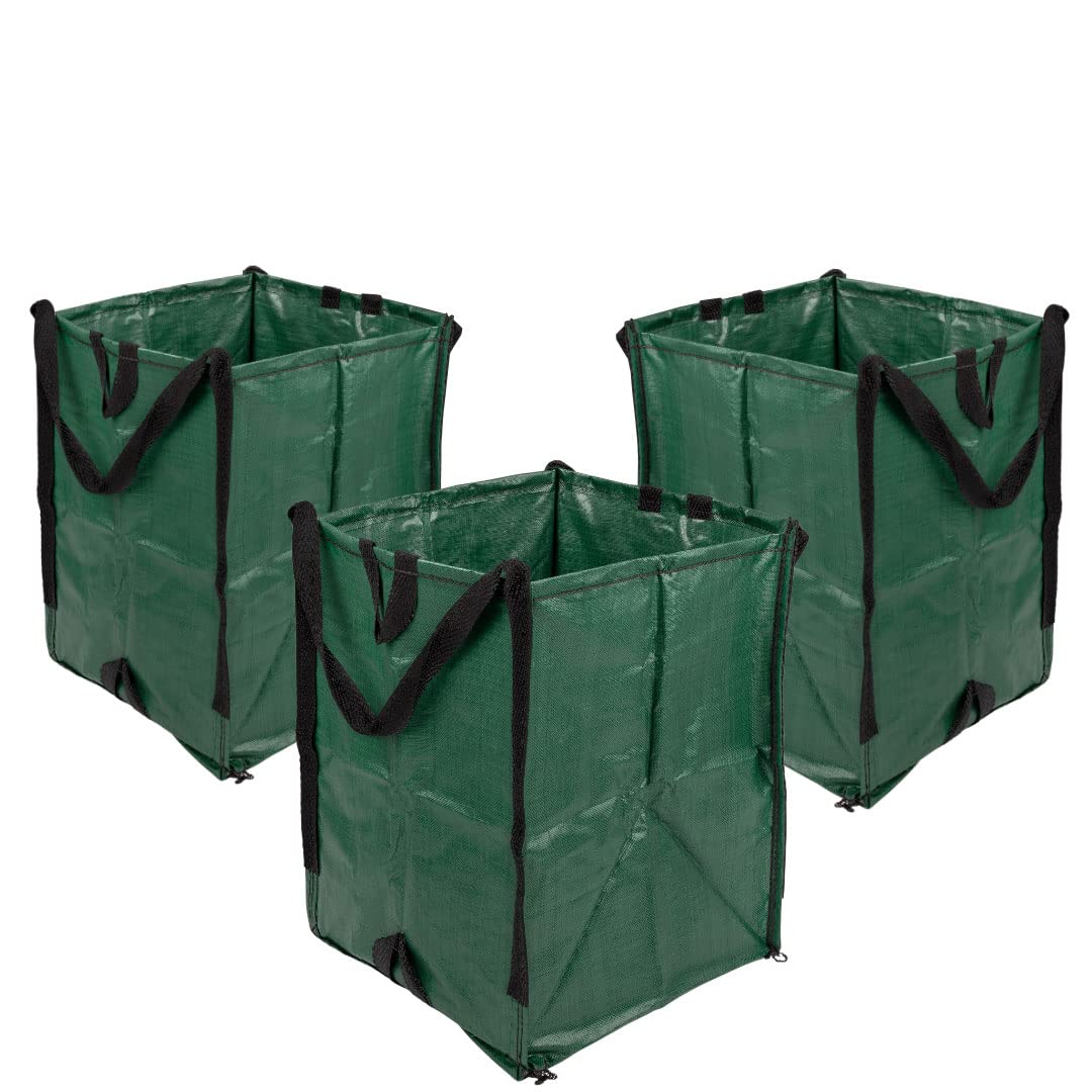Durasack Heavy Duty Home And Yard Waste Bag 48-Gallon Woven Polypropylene, Reusable Lawn And Leaf Garden Bag With Reinforced Car