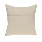 HomeRoots Beige 100% Cotton Gray and Blue Aztec Diamond Throw Pillow