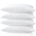 Medium Support Bed Pillows Standard Size Set Of 4 Pack For Sleeping 20''X26'', Hypoallergenic Skin Friendly Down Alternative Fil