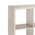 Closetmaid 4550 Decorative Open Back 4-Cube Storage Organizer, Bleached Walnut