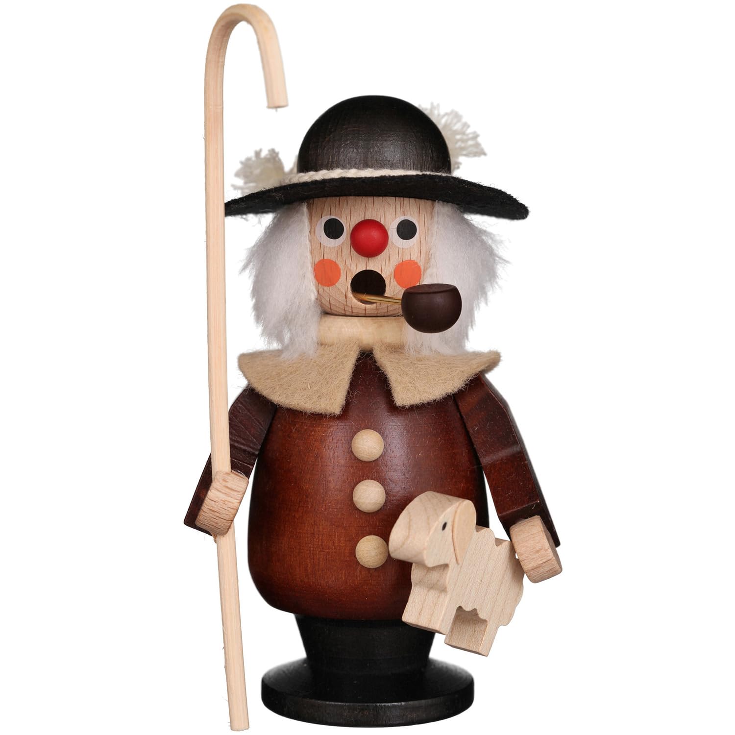 Alexander Taron Importer 35-783 Christian Ulbricht Incense Burner - Shepherd (Natural) - 4.5" H X 2.5" W X 2" D, Brown