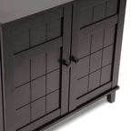 Baxton Studio Glidden Shoe Storage Cabinet, Dark Brown (91-4517-HiT)
