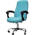 Melaluxe Office Chair Cover - Universal Stretch Desk Chair Cover, Computer Chair Slipcovers (Size: L) - Azure