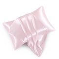 Hommxjf Satin Pillowcases With Zipper (20X30),Queen Size Pillowcases Set Of 2, Blush Pink Silk Pillowcase For Hair And Skin