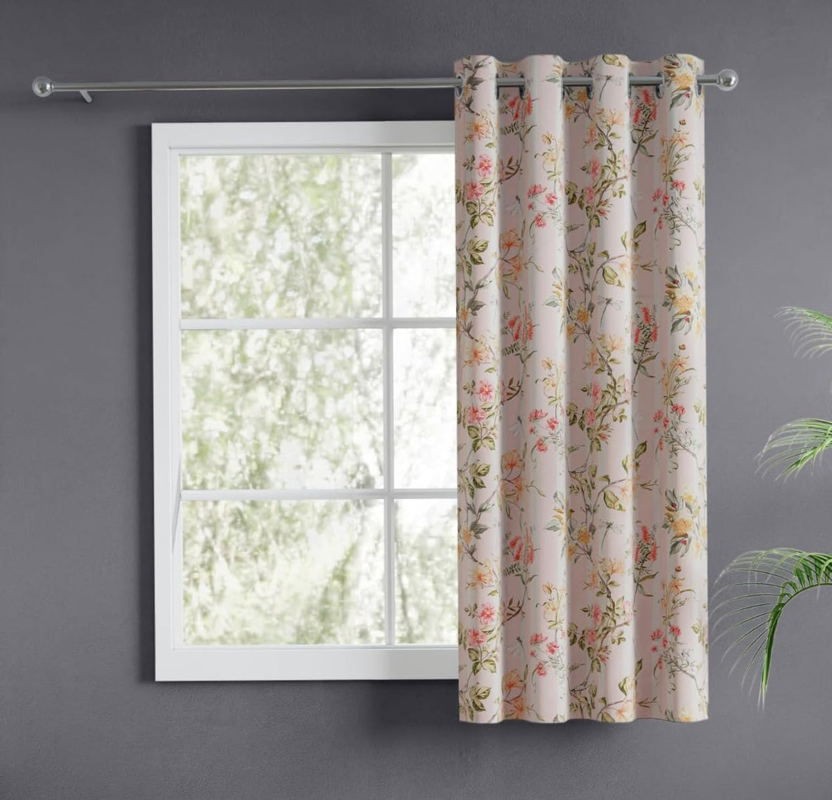 Haus and Kinder Blackout Curtains 5 feet for Window | Blackout Curtains for Window Set of 1 | 100% Room Darkening Curtains Black