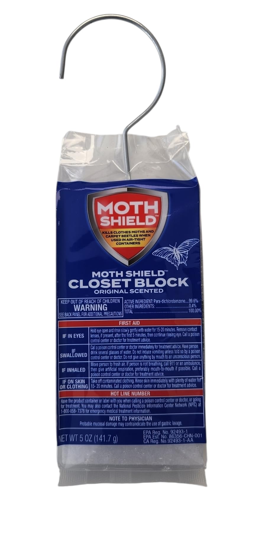 Moth Shield Closet Block Original Scented (Package May Vary) Pack of 6
