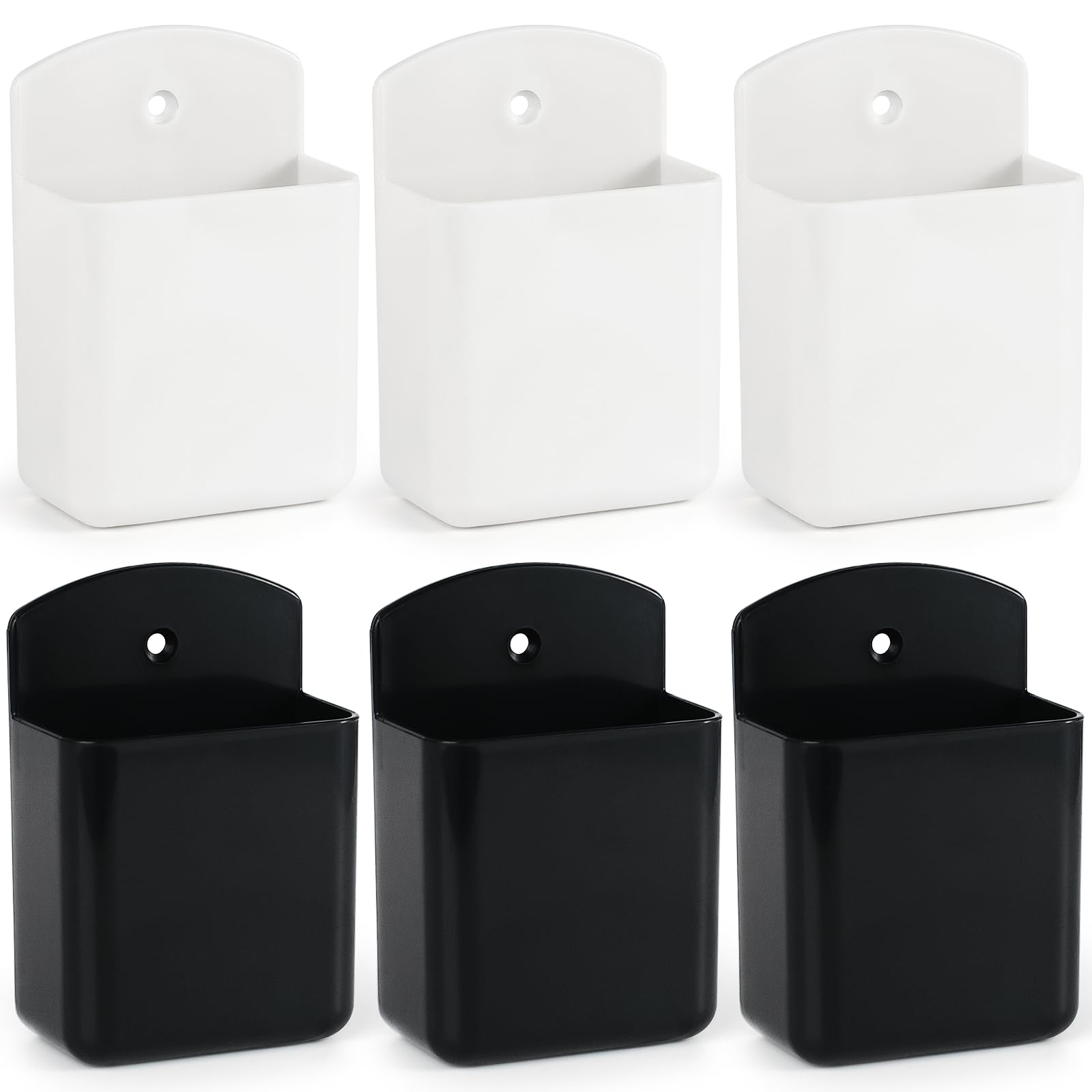 Vaconico 6 Pcs Remote Control Holder Wall Mount, Tv Remote Holder, Self Adhesive Controller Holder, Wall Pen Holder Storage Acce