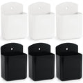 Vaconico 6 Pcs Remote Control Holder Wall Mount, Tv Remote Holder, Self Adhesive Controller Holder, Wall Pen Holder Storage Acce