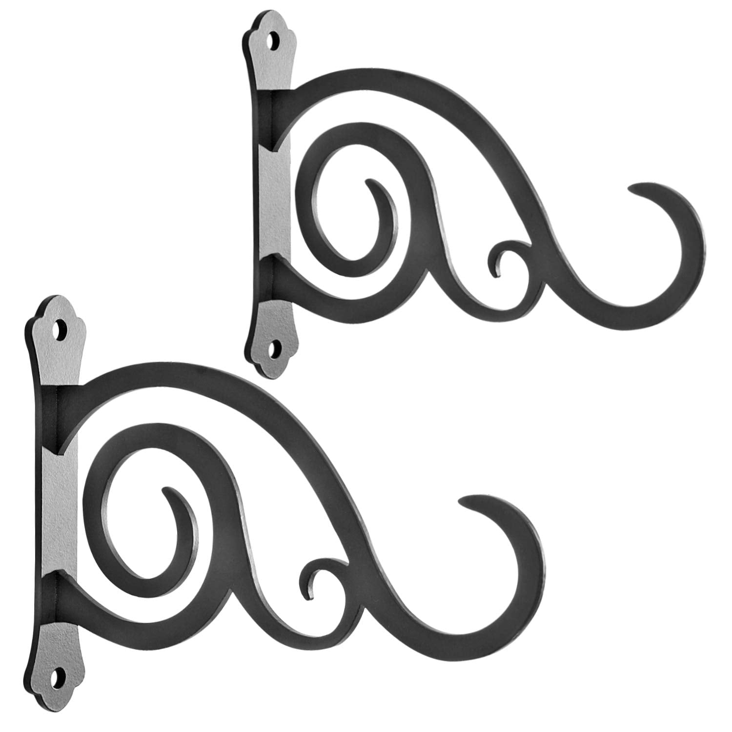 Hongkim 6-Inch Outdoor Indoor Decorative Iron Lantern Wall Hooks Hangers For Hanging Wind Chimes Hummingbird Feeders Candle Hold