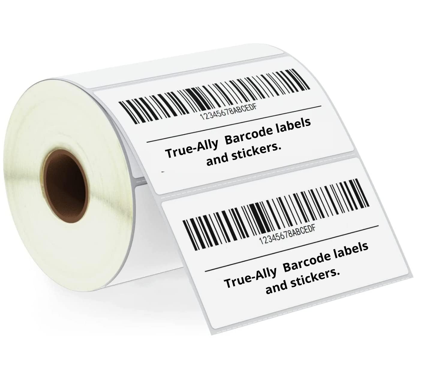 True-Ally 100x50 Direct Thermal (DT) Barcode Label Sticker - 4 x 2 inches - 100mm x 50mm - 1000 Labels Per Roll - White Self Adh