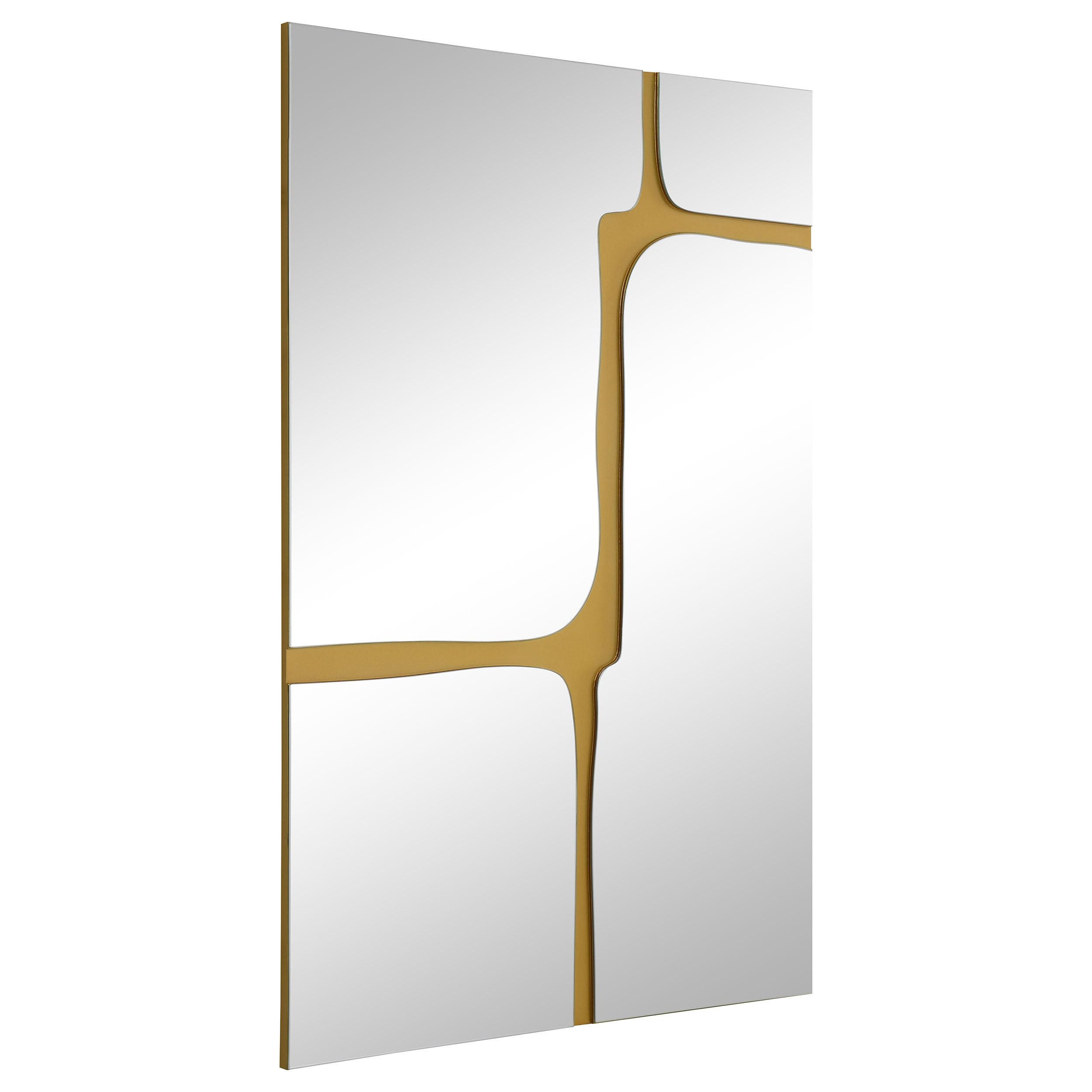 Coaster Home Furnishings Kimberly 32 X 47 Inch Kintsugi Style Wall Mirror Gold