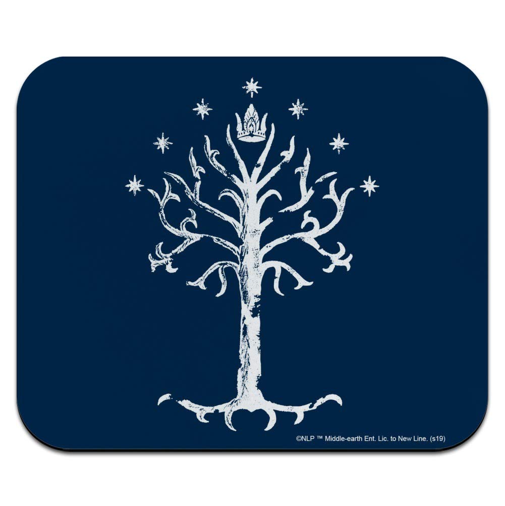 The Lord Of The Rings Tree Of Gondor Low Profile Thin Rubber Mouse Pad Mousepad