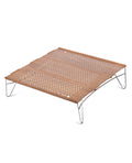 iClimb Mini Solo Folding Table Ultralight Compact for Backpacking Camping Hiking Beach Picnic (Nature - L)