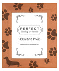 Gifts For All By Rachel Olevia Sentimental Photo Frame Dachshund Paw Prints Wood Engraved 8x10 Portrait Picture Frame