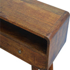 Artisan Furniture Console, Mango Wood, Chestnut, 90 x 35 x 90 cm