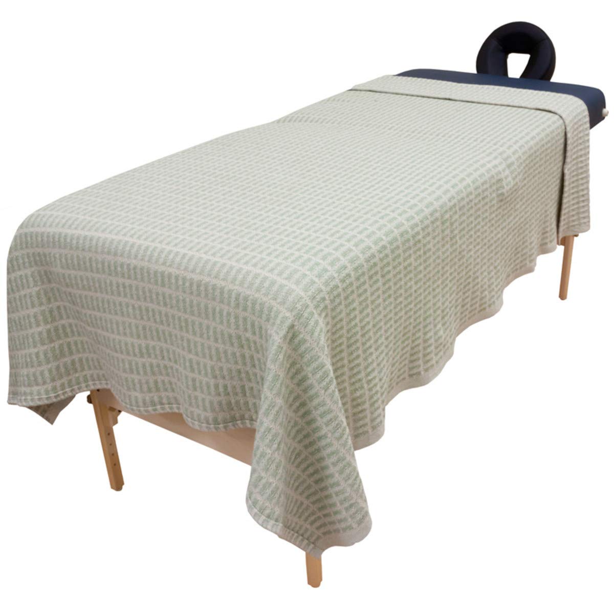 Harmony Cotton Spa And Massage Table Blanket By Body Linen. 100% Cotton, 66 By 90 Inches. Soft, Warm And Stylish. Machine Washab