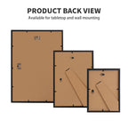 Lyyyxgyp 6X8 Black Wood Picture Frame 2 Pack 15.2X20.3Cm Solid Wooden Photo Frame With Plexiglass For Wall Hanging Or Tabletop D