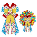 Hying Large Back to School Bows for Wreath, First Day of School Wreath Bow for Front Door, School Day Wreath Bows for Back to Sc