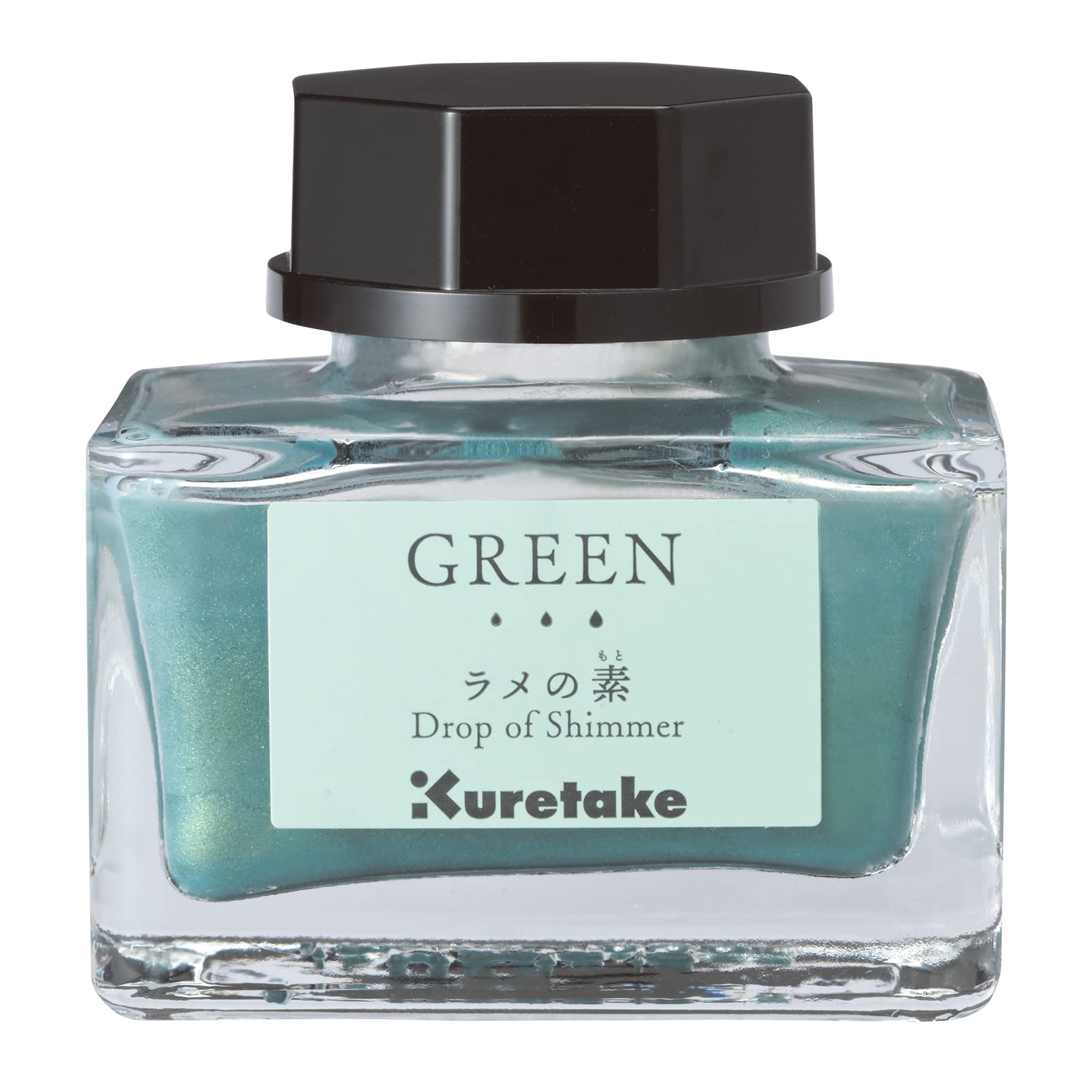 Kuretake Ecf163-040 Ink - Cafe Glitter Base Green