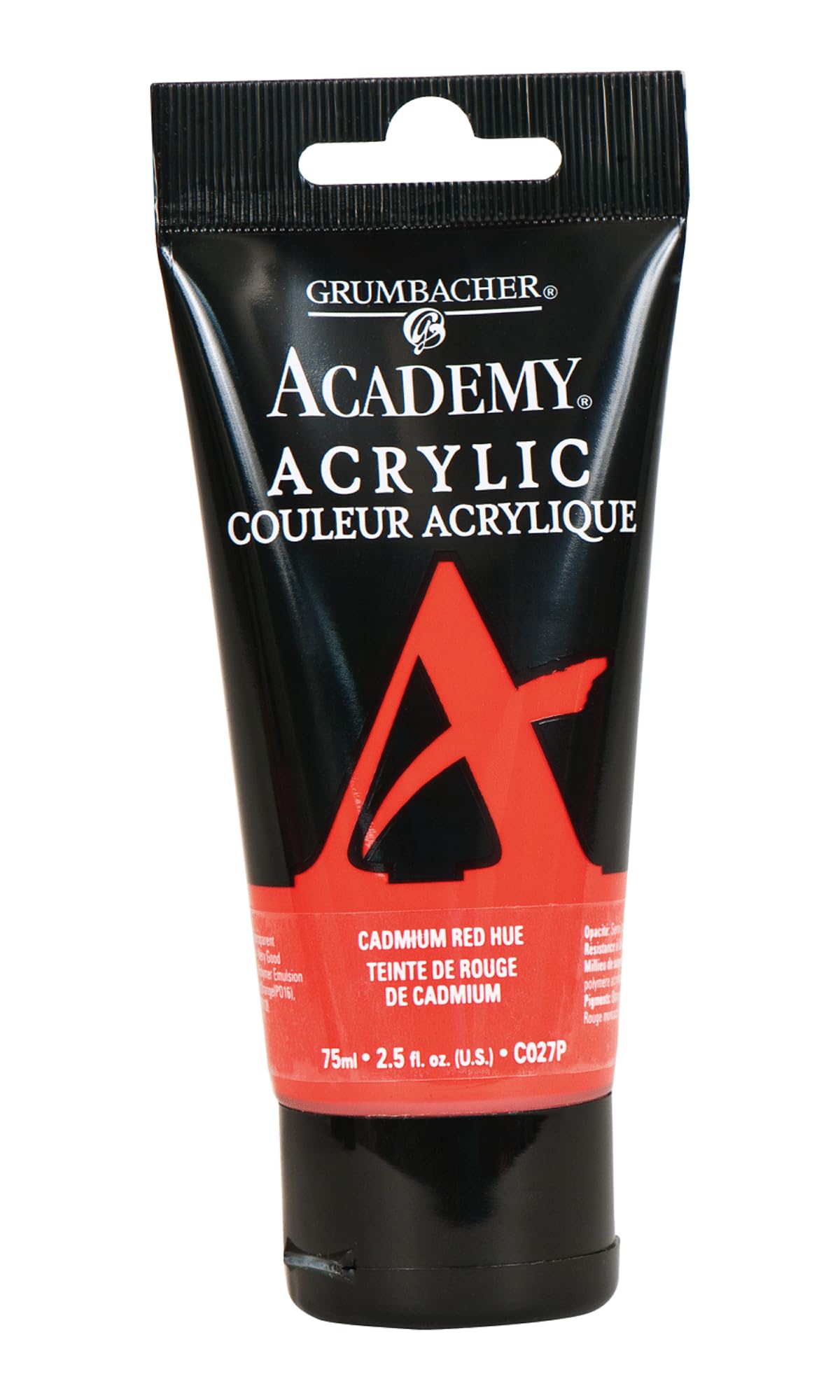 Grumbacher Academy Acrylic Paint Size: 254 Oz, Cadmium Red Hue (C027P)