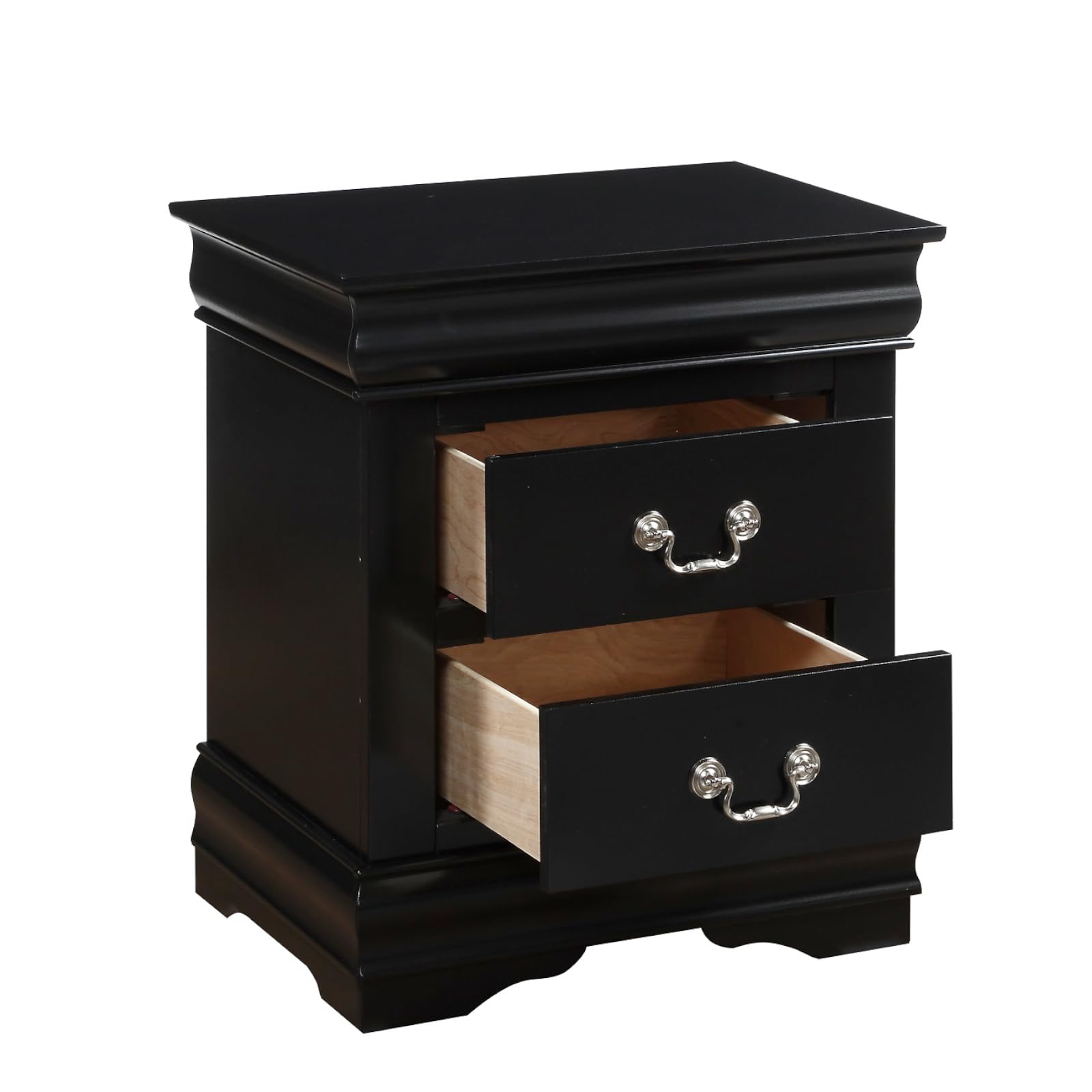 Acme Louis Philippe Nightstand in Black