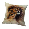 Zoomella Animal Pattern Pillowcase Cushion Cover For Sofa Car Lion 50X50Cm|Sheets & Pillowcases|Home & Garden