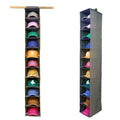 Perfect Curve 11-Pocket Closet Cap Organizer. 11 Shelf Hanging Closet Hat Organizer for Baseball Caps - Hat Storage For Up To 10