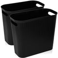 rejomiik Bathroom Small Trash Can Slim Garbage Can Wastebasket 3.5 Gallon Plastic Trash Bin Container for Bedroom, Home, Office,