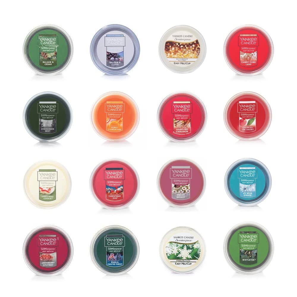 Yankee Candle Scenterpiece Easy MeltCups - Set of 4 Random Scent Sampler (Winter)