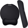 Gimars Upgrade Enlarge Superfine Fibre Soft Smooth Gel Ergonomic Mouse Pad Wrist Support And Keyboard Wrist Rest For Computer, L