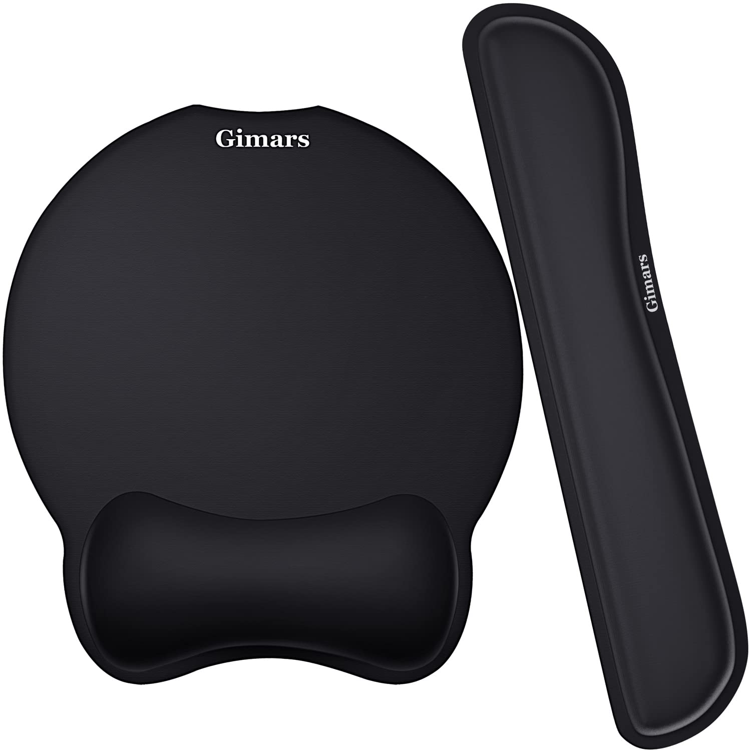 Gimars Upgrade Enlarge Superfine Fibre Soft Smooth Gel Ergonomic Mouse Pad Wrist Support And Keyboard Wrist Rest For Computer, L