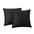 Rainroad Black Throw Pillows Covers Set Of 2 Soft Velvet Decorative Pillow Covers 18X18 Inch For Couch Bed (Black, 18'' X 18''(2