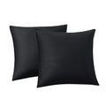 Rainroad Black Throw Pillows Covers Set Of 2 Soft Velvet Decorative Pillow Covers 20X20 Inch For Couch Bed (Black, 20'' X 20''(2