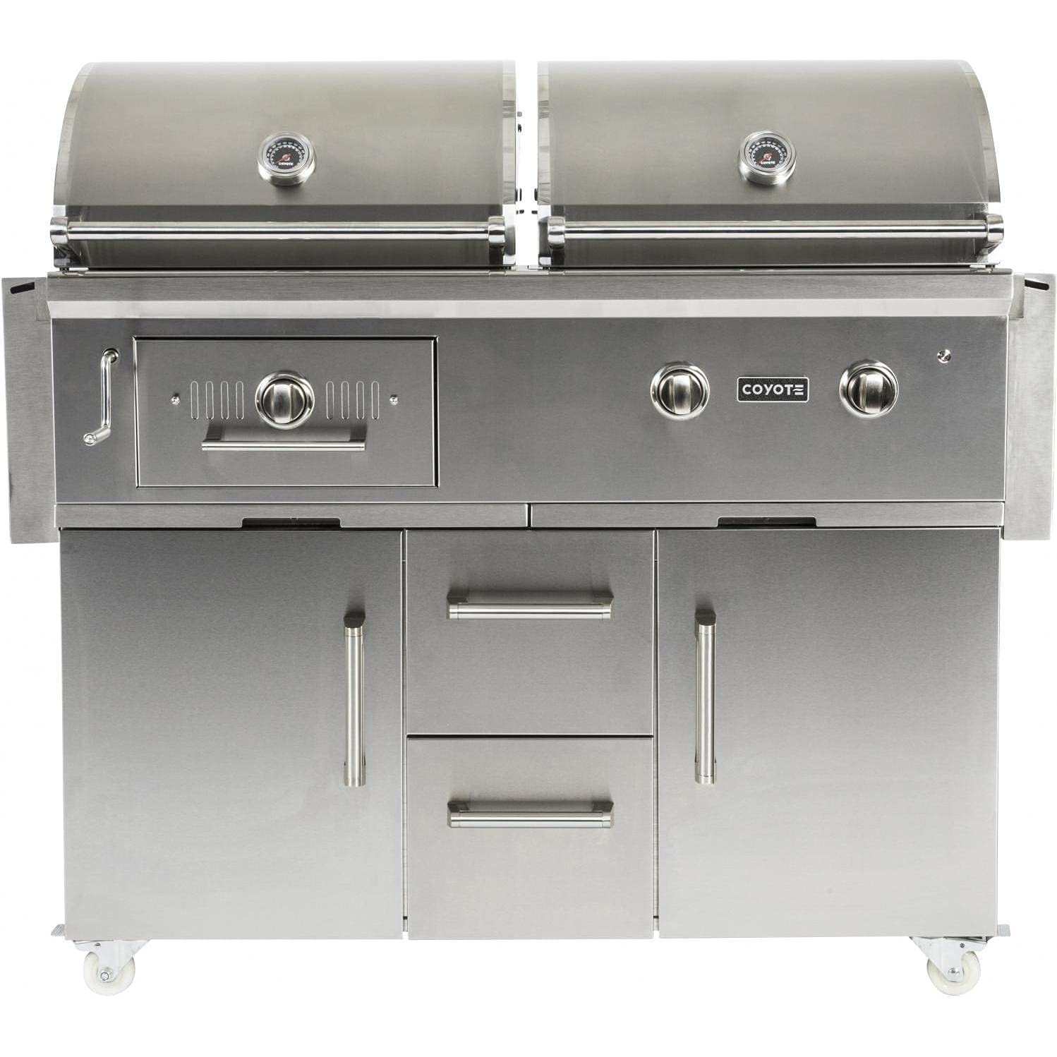 Coyote Centaur 50-Inch Propane Gas/Charcoal Dual Fuel Grill - C1Hy50Lp