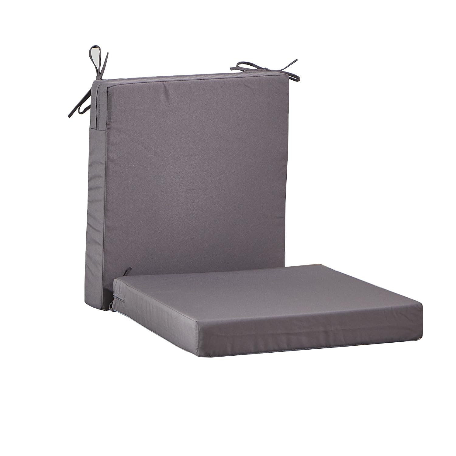 20 X 18 Inch Outdoor Chair Cushions For Patio Furniture Uv Resistant Non Slip Waterproof Replacement Patio Seat Cushion With Tie