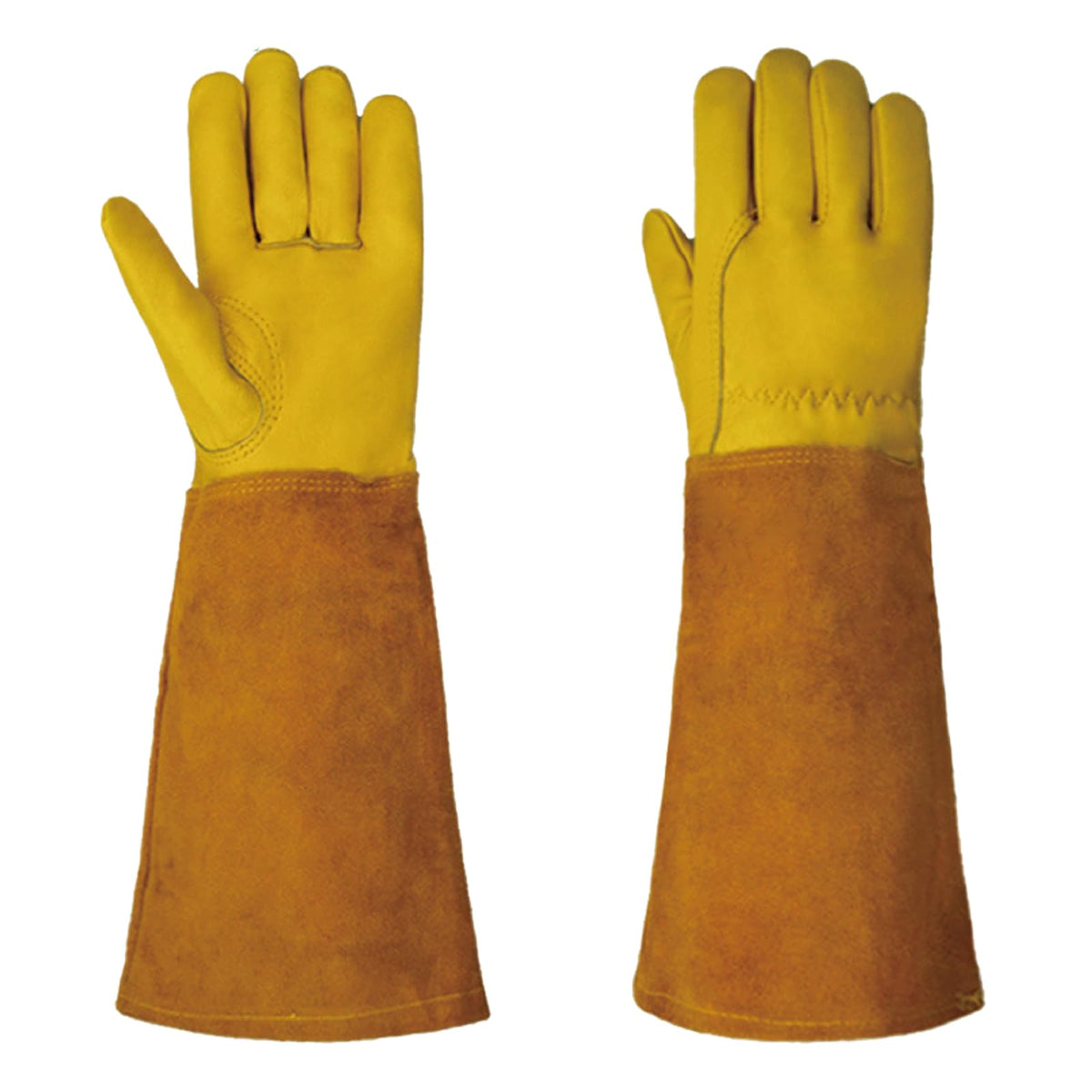 Meperez Gardening Gloves Leather, Thorn Proof, Anti-Cutting, Puncture Proof, Anti-Bite, Anti-Scratch, Work Safe, Waterproof, Hea