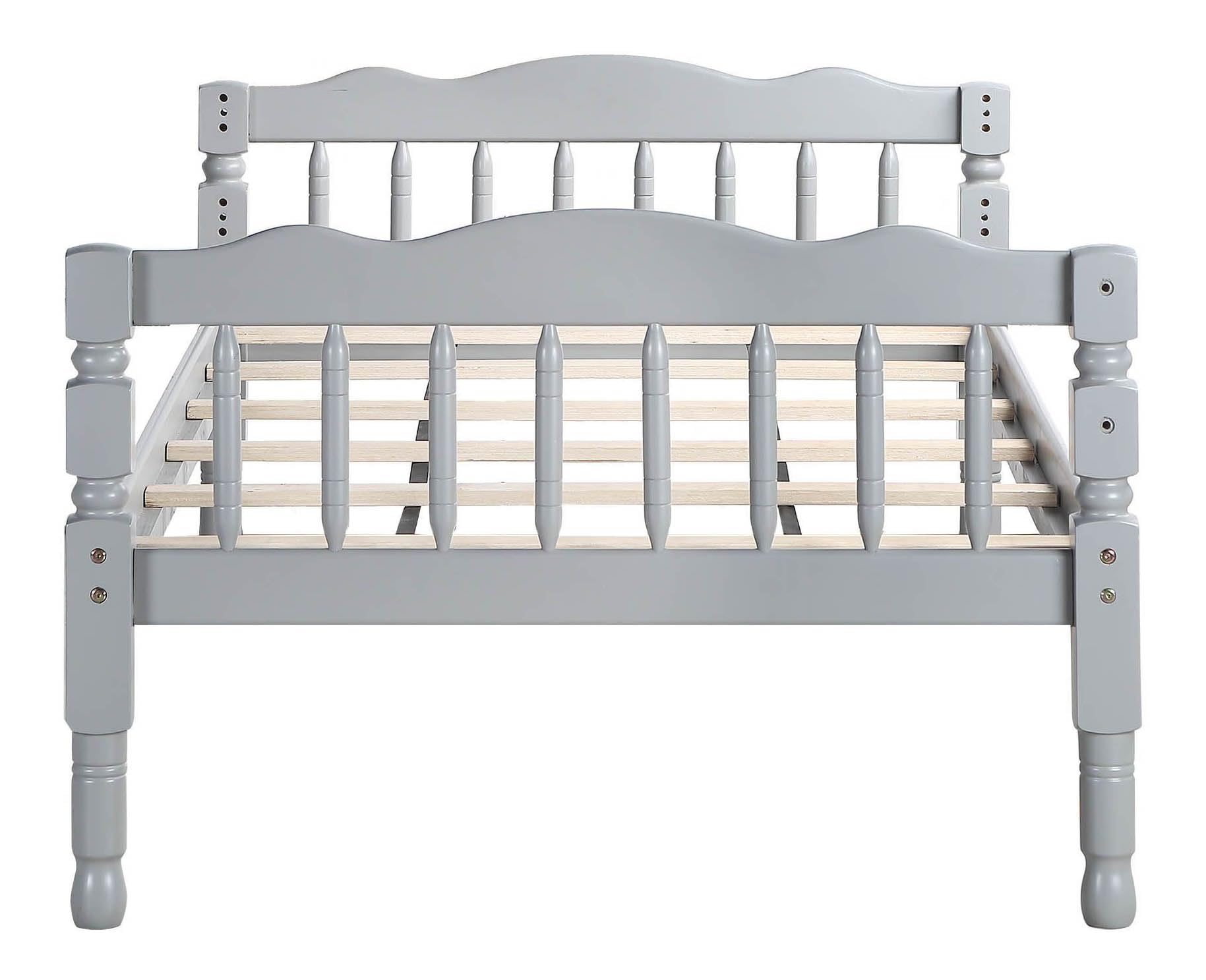Acme Homestead Twin Twin Wooden Bunk Bed in Gray Finish