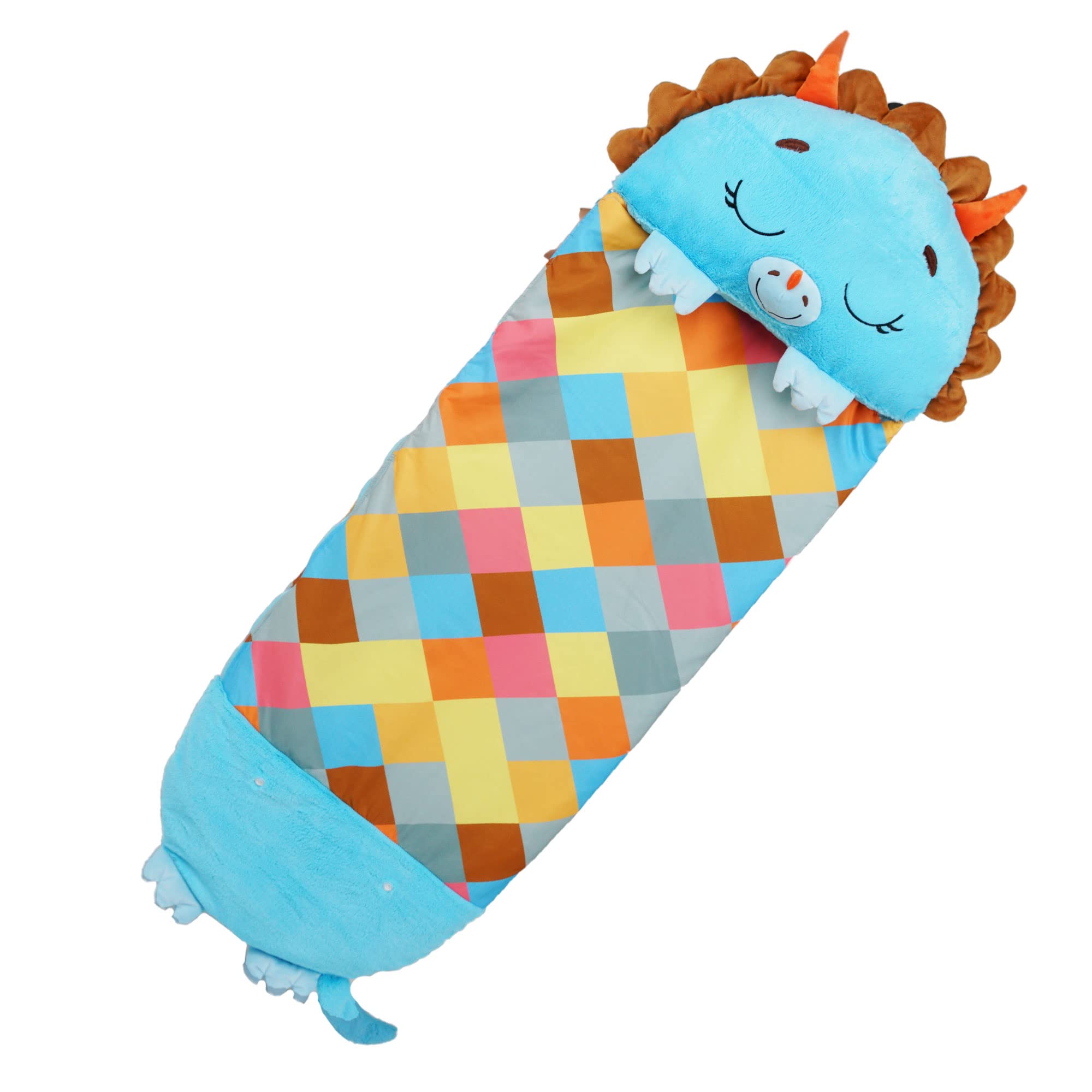 Happy Nappers Pillow & Sleepy Sack- Comfy, Cozy, Compact, Super Soft, Warm, All Season, Sleeping Bag with Pillow- Medium 54    x