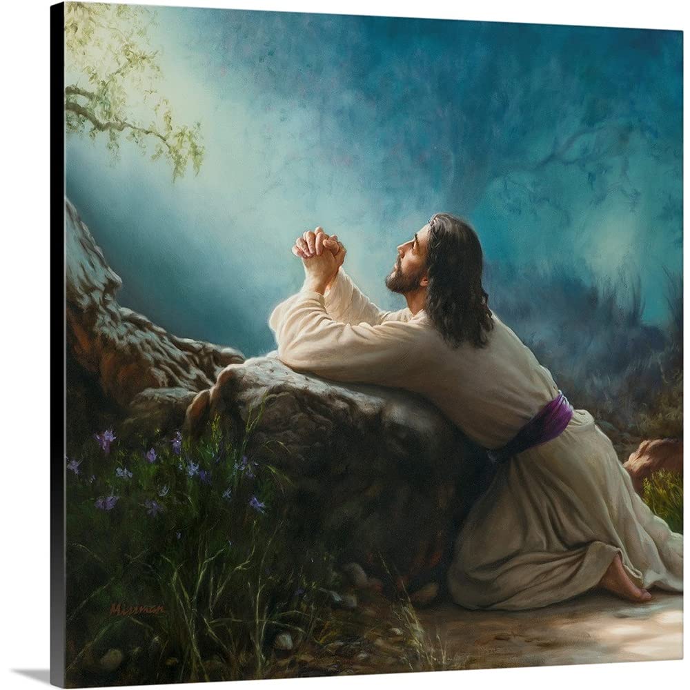CANVAS ON DEMAND Gethsemane Canvas Wall Art Print by Mark Missman, Traditional, Home Decor, Christian, Christianity Artwork, 48 