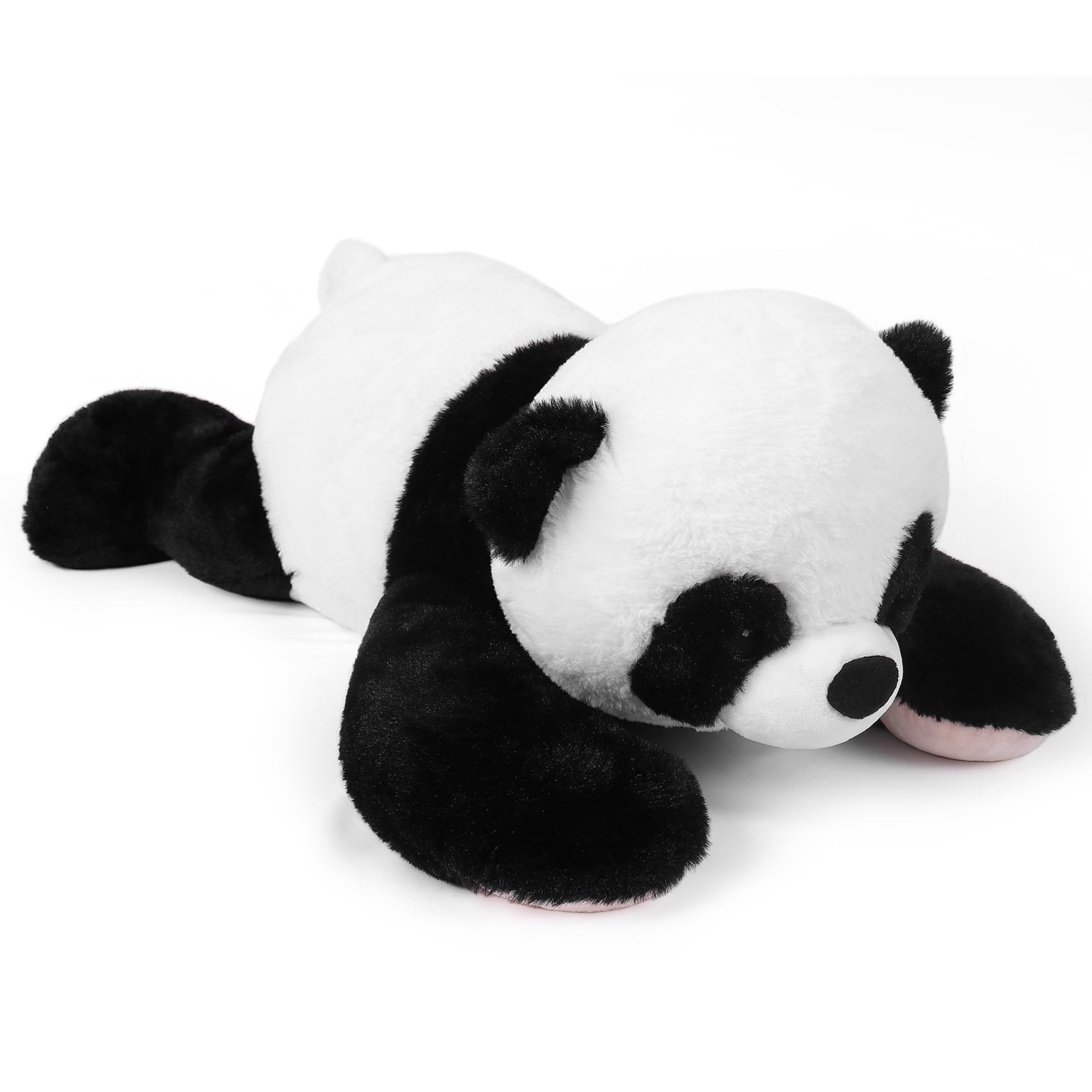 Jellymallow 5 Lbs, 27 Inches Panda Weighted Stuffed Animals, Cuddly Weighted Panda Plush Pillow Giant Plushie Ideal Gift For Adu