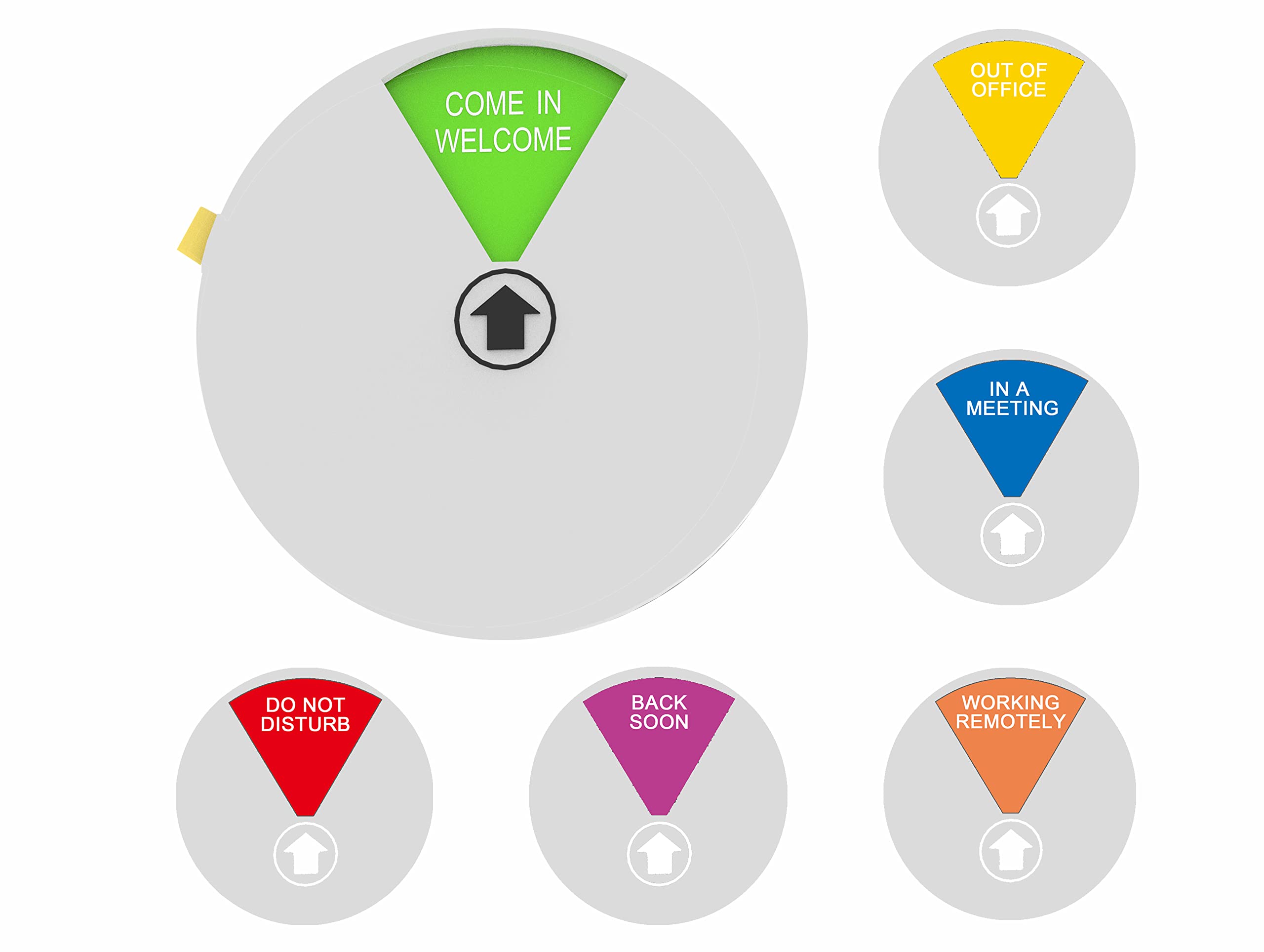 Office Private Sign, 6 Options Office Door Sign, Do Not Disturb Sign For Office, Please Knock Office Door Signs, In A Meeting, W