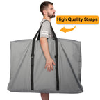 Large Outside Folding Chair Storage Bag With Zipper And Handles, 600D Folding Chair Carry Bag For Zero Gravity Chair Cover, Portable Folding Lounge Chair Carrying Bags, 43' L X 11' W X 29' H (Gray)