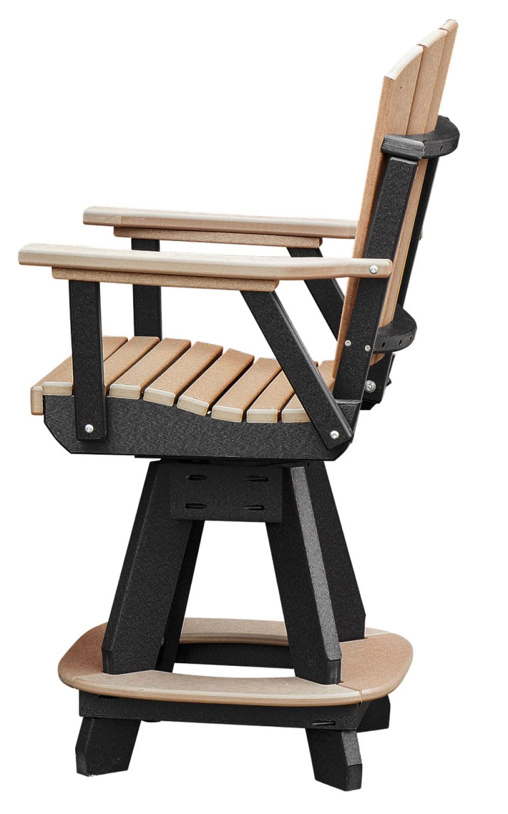 American Furniture Classics Five Piece Round Counter Height Dining Set, Cedar/Black