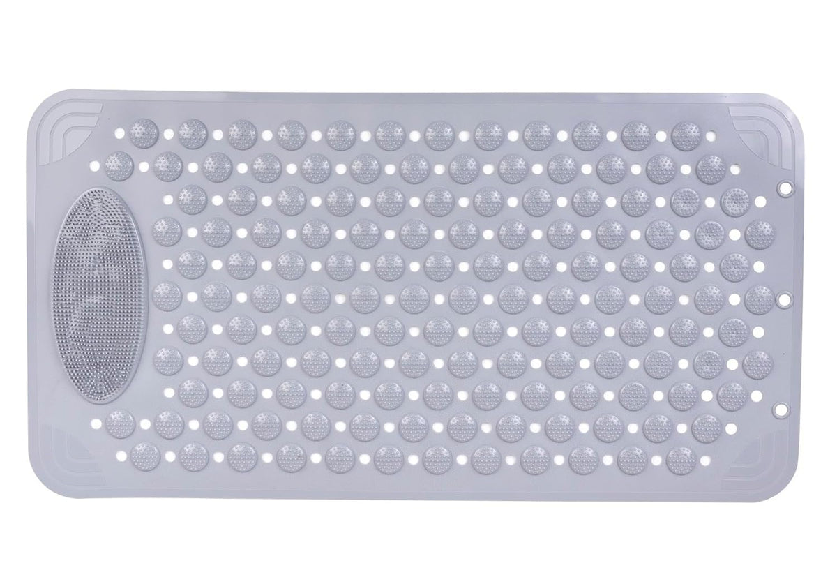 VYATIRANG Shower Mat Non Slip  Bathtub Mat with Suction Cups and Drain Holes, Bath Mat Anti Slip for Kids & Elderly with Foot S