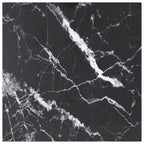 vidaXL Tempered Glass Table Top – 31.5"x31.5", 0.2" Thick, Marble Design, Black – Ideal for Dining Tables, Coffee Tables, and Garden Tables – Easy to Clean