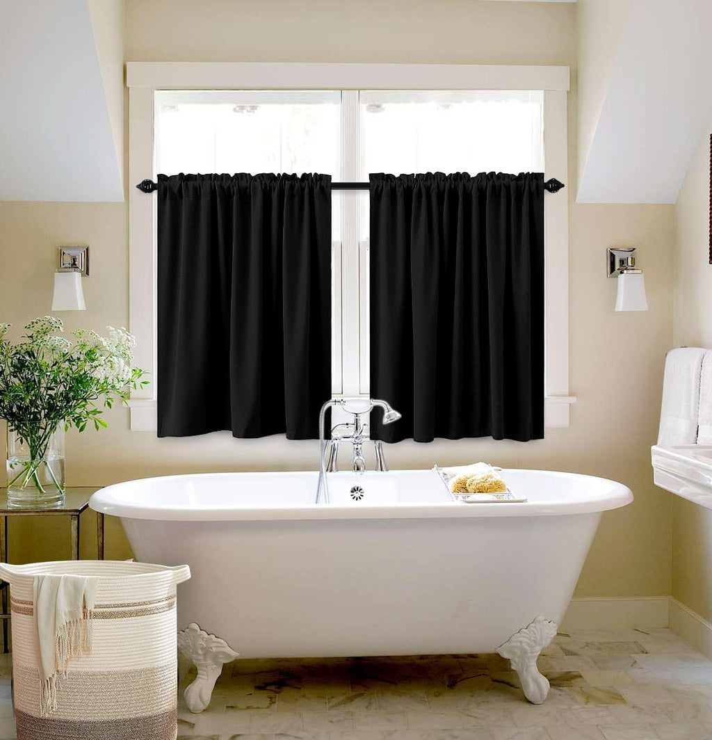 Koufall 20 Inch Curtains For Bedroom Black Out,Small Window Mini Short Blackout Curtains,24 X 20 In Length