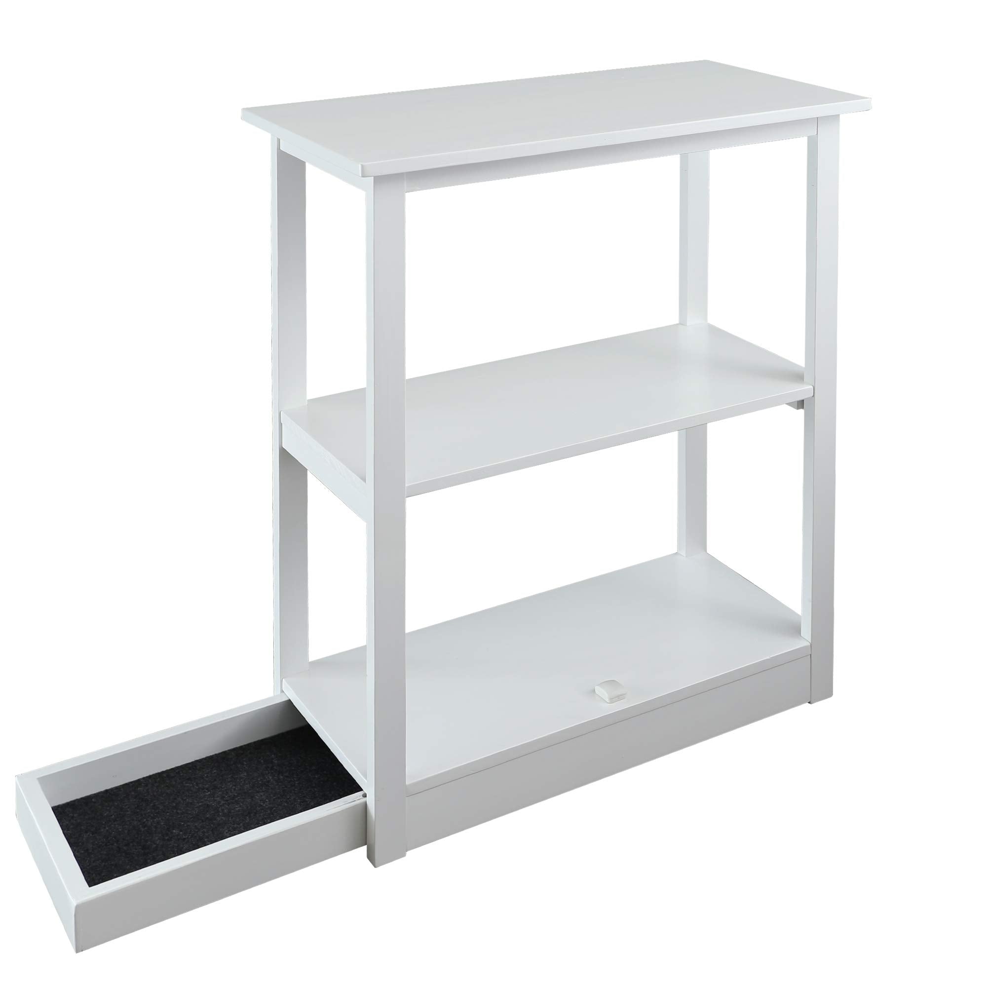 Casual Home Adams Bookcase With Concealed Sliding Track, Concealment Furniture