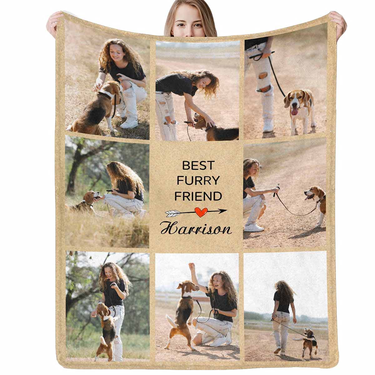 Interestprint Custom Dog Photo Blanket - Personalized Picture Blankets For Pets Dog Lovers - Customized Gifts Using My Own Photo