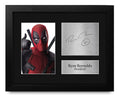 HWC Trading USL Framed Ryan Reynolds Gift Printed Autograph Deadpool Gifts Print Photo Picture Display - US Letter Size
